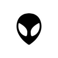 vecteur d'icône d'ovni. signe d'illustration de soucoupe volante. symbole ou logo extraterrestre.