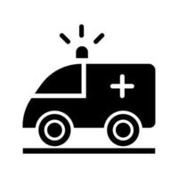 vecteur d'icône d'ambulance. signe d'illustration de premiers secours. symbole de réanimation. logo du médecin.