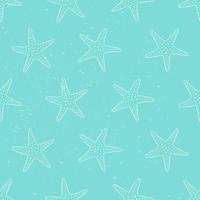 illustration vectorielle de fond transparente motif étoile de mer. fonds d'écran de la vie marine aquatique turquoise vecteur