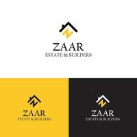 lettre z logo immobilier ou entreprise de construction avec z initial vecteur