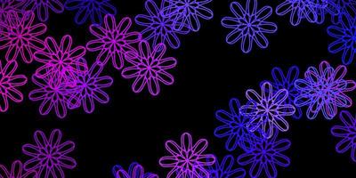 modèle vectoriel violet foncé, rose avec des formes abstraites.