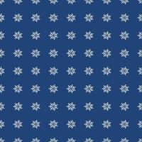 modèle sans couture de tissu flocon de neige bleu blanc vecteur