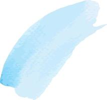 coup de pinceau bleu clair pastel aquarelle splash isolé pour la décoration vecteur
