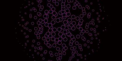 modèle vectoriel violet foncé avec des sphères.