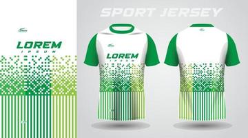 conception de maillot de sport chemise verte vecteur