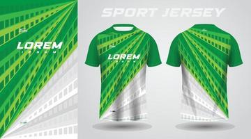 conception de maillot de sport chemise verte vecteur