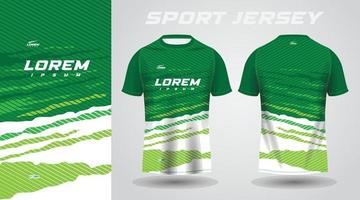 conception de maillot de sport chemise verte vecteur