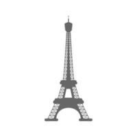 icône silhouette eiffel. illustration de l'art vectoriel. vecteur