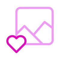 image icône duocolor rose style valentine illustration vecteur élément et symbole parfait.