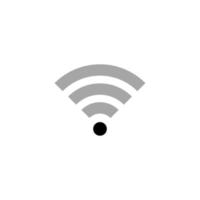 wifi simple icône plate illustration vectorielle vecteur