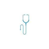 icône vectorielle du logo du stéthoscope à des fins d'illustration médicale vecteur