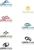 inspiration de conception de logo de bâtiment immobilier. bâtiment logo design vecteur gratuit