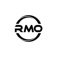 création de logo de lettre rmo en illustration. logo vectoriel, dessins de calligraphie pour logo, affiche, invitation, etc. vecteur