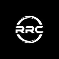 création de logo de lettre rrc en illustration. logo vectoriel, dessins de calligraphie pour logo, affiche, invitation, etc. vecteur