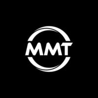 création de logo de lettre mmt dans l'illustration. logo vectoriel, dessins de calligraphie pour logo, affiche, invitation, etc. vecteur