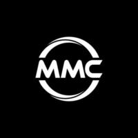 création de logo de lettre mmc dans l'illustration. logo vectoriel, dessins de calligraphie pour logo, affiche, invitation, etc. vecteur