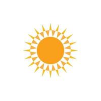 logo illustration soleil vecteur