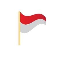 drapeau indonésie indépendance vecteur