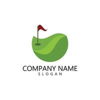 modèle de logo de golf vecteur