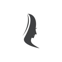 logo d'illustration de visage vecteur