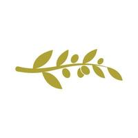 modèle de logo olive vecteur