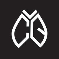 conception de logo de lettre cq.cq création initiale créative de logo de lettre cq. concept de logo de lettre initiales créatives cq. vecteur