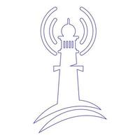 vecteur d'illustration logo phare