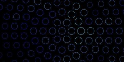 toile de fond de vecteur bleu foncé avec des cercles