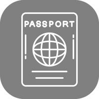 icône de vecteur de passeport