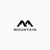 création de logo vectoriel de montagne