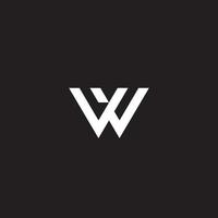 lettre w logo ou conception d'icône vecteur