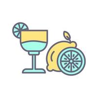 icône de vecteur de jus de citron vert