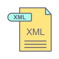 icône de vecteur xml