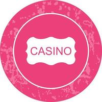 icône de vecteur de signe de casino