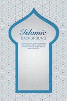 motifs décoratifs géométriques islamiques, collection d'arrière-plan, image vectorielle d'ornement islamique d'arrière-plan vecteur
