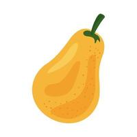 icône de nourriture saine fruits frais poire jaune vecteur