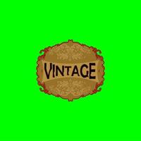 logo de cadre vintage. étiquette ancienne. convient au studio de tatouage, au salon de coiffure, à l'étiquette de whisky, au vin, à la bière, au brassage, au salon, à la boutique, à la signalisation. vecteur