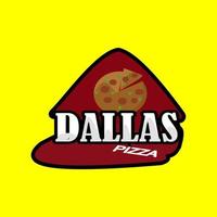 emblème de vecteur frais quotidien de pizza sur tableau noir. modèle de logo de pizza. emblème de vecteur pour café, restaurant ou service de livraison de nourriture.