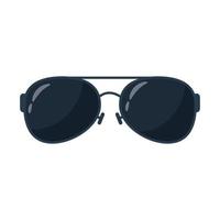 icône de style plat accessoire lunettes de soleil d'été vecteur