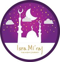 vecteur d'isra miraj