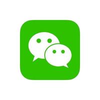 logo wechat, vecteur gratuit d'icône wechat