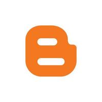 logo de blogueur, vecteur gratuit d'icône de blogueur