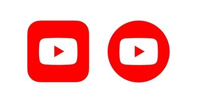 vecteur de logo youtube, vecteur d'icône youtube, vecteur libre de symbole youtube