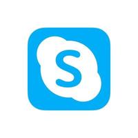 vecteur de logo skype, vecteur gratuit d'icône skype