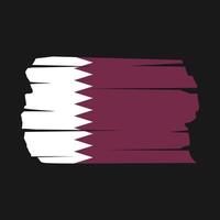 brosse drapeau qatar vecteur
