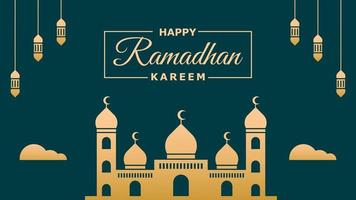 fond de ramadhan kareem vecteur