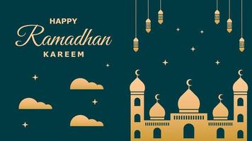 fond de ramadhan kareem vecteur