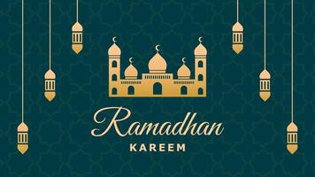 fond de ramadhan kareem vecteur