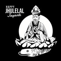 seigneur cheti chand jhulelal jayanti vecteur