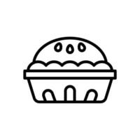 icône muffin pour votre site Web, mobile, présentation et création de logo. vecteur